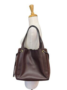 Coach 1941 Harmony Hobo Bag Suede Leather Oxblood Red 53352 Color Block